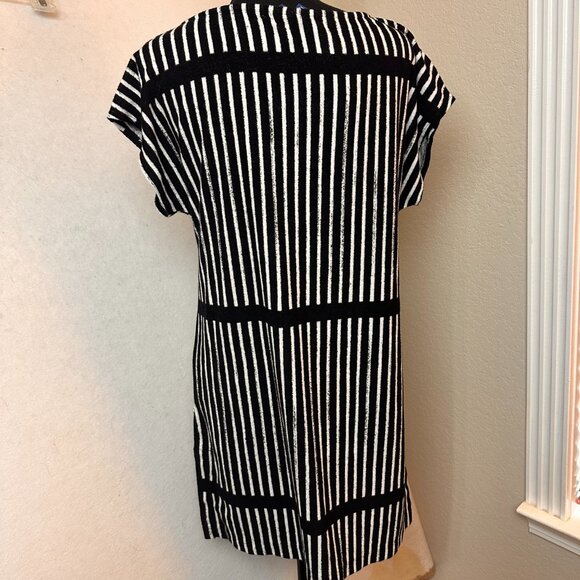 MARIMEKKO For Target Dress small French Terry Black White Striped Cover Up - Picture 5 of 7